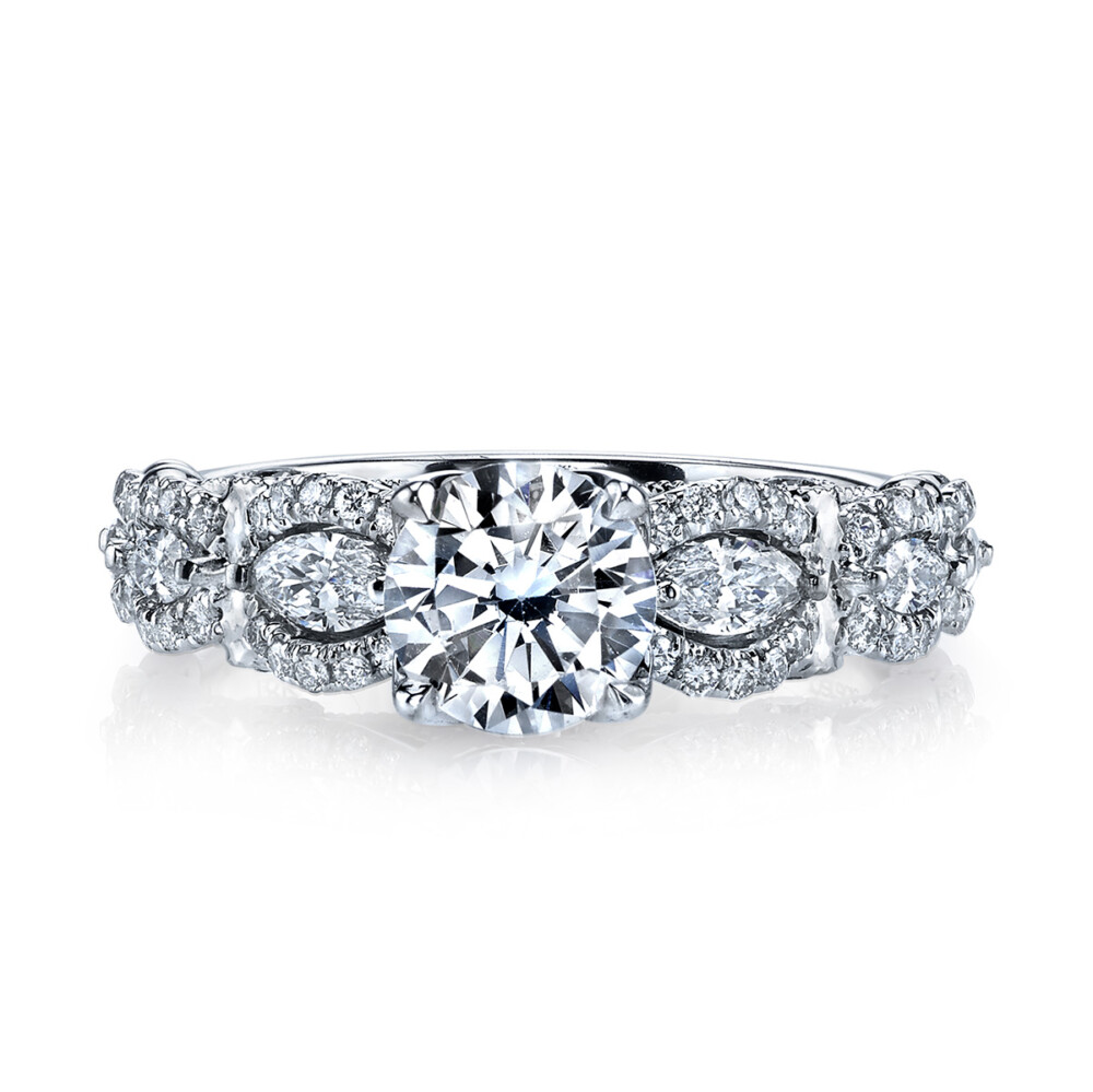 Contemporary designer diamond engagement ring from the Hemera Bridal collection by Parade Design.