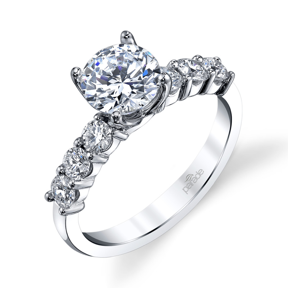 Classic diamond designer engagement ring by Parade Design.