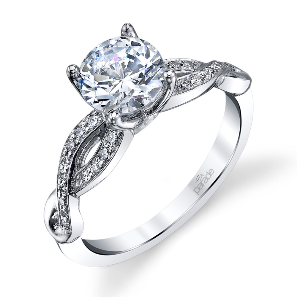 Contemporary designer diamond engagement ring by Parade Design.