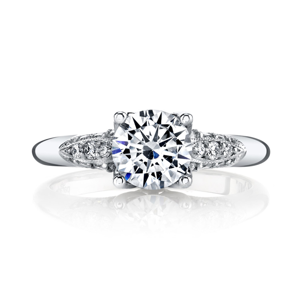 Vintage designer diamond engagement ring by Parade Design.
