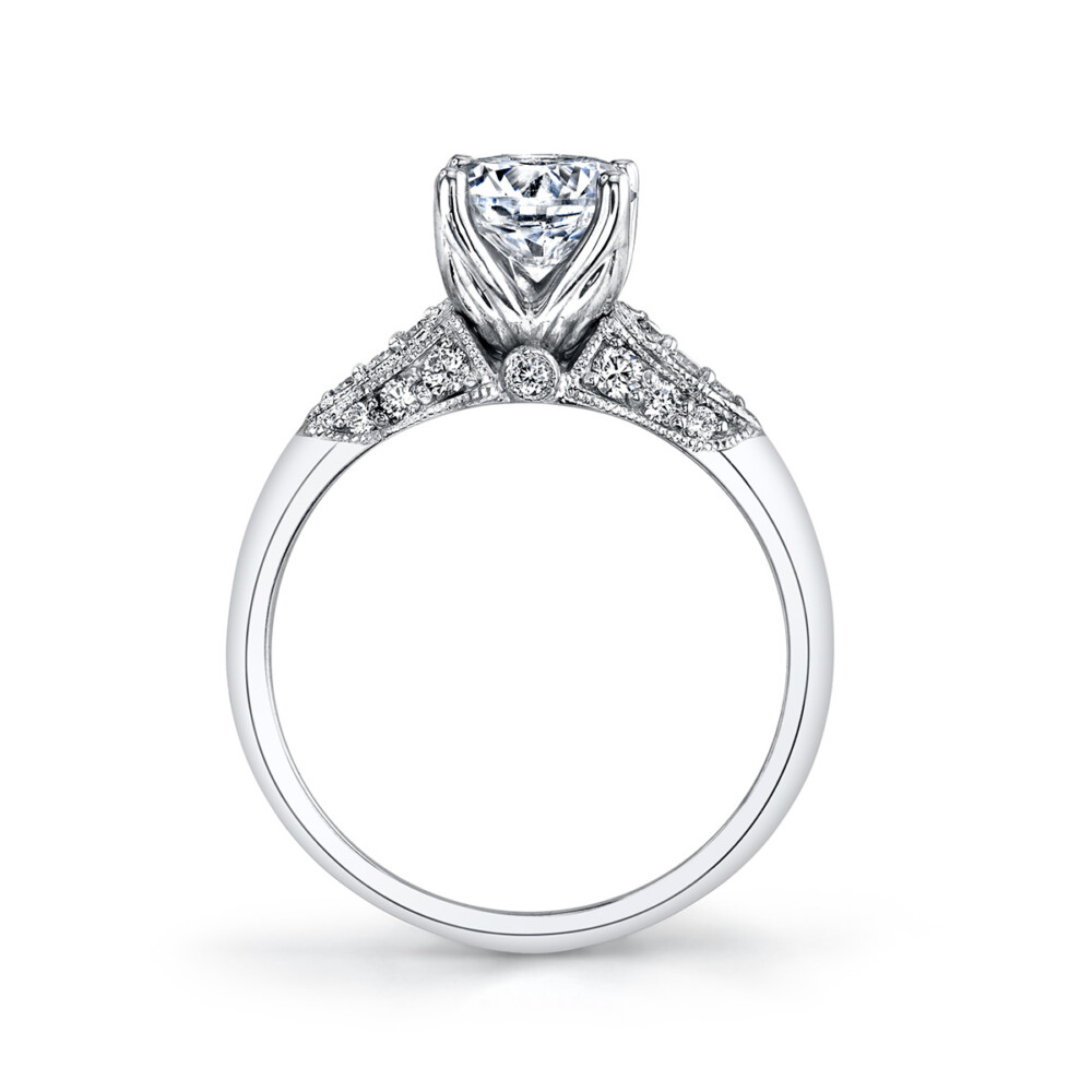 Vintage designer diamond engagement ring by Parade Design.