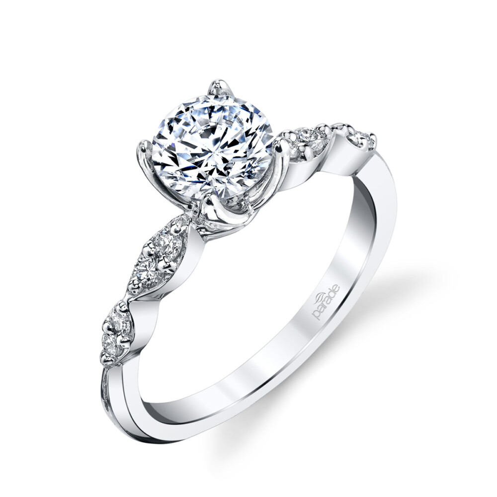 Contemporary designer diamond engagement ring by Parade Design.