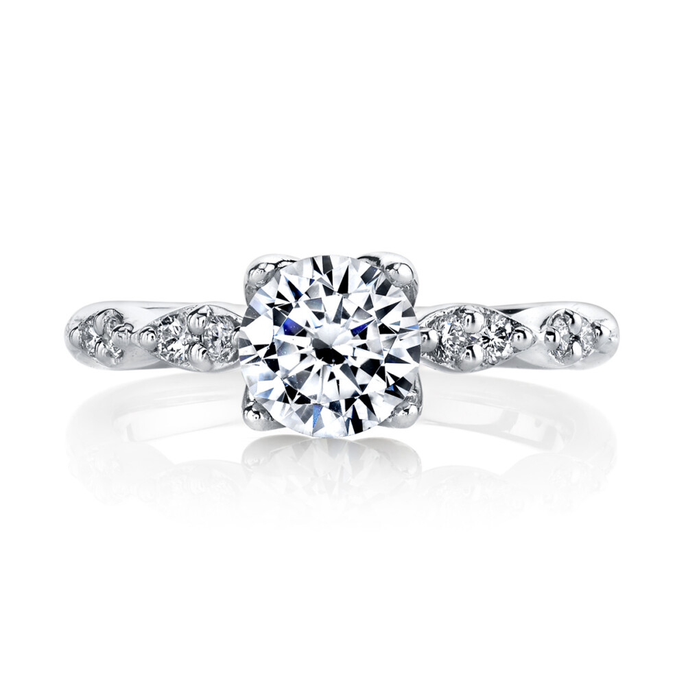 Contemporary designer diamond engagement ring by Parade Design.