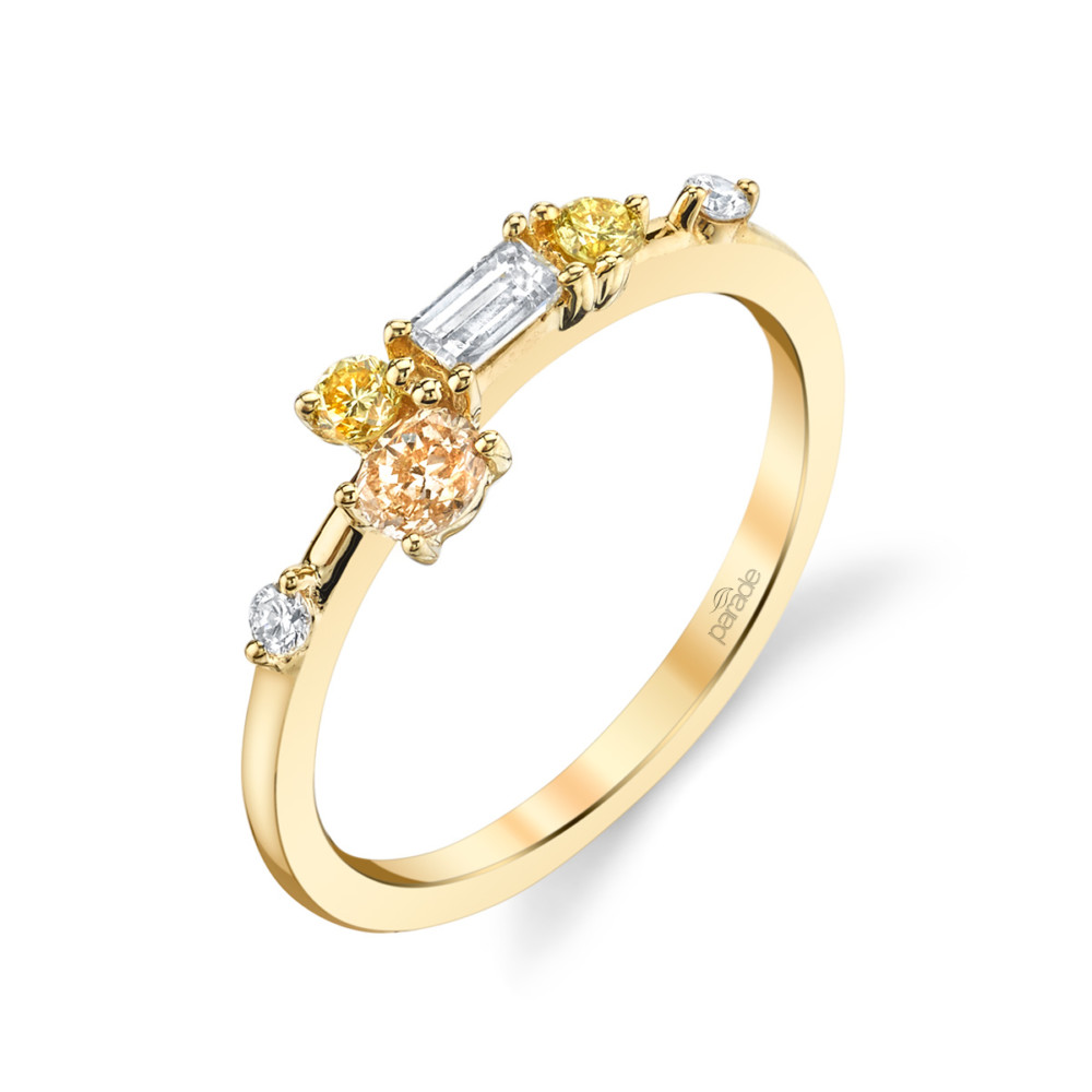 Fancy colored diamond designer fashion ring by Parade Design.