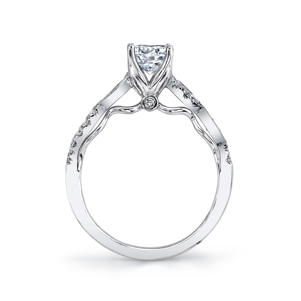 Contemporary designer diamond engagement ring by Parade Design.