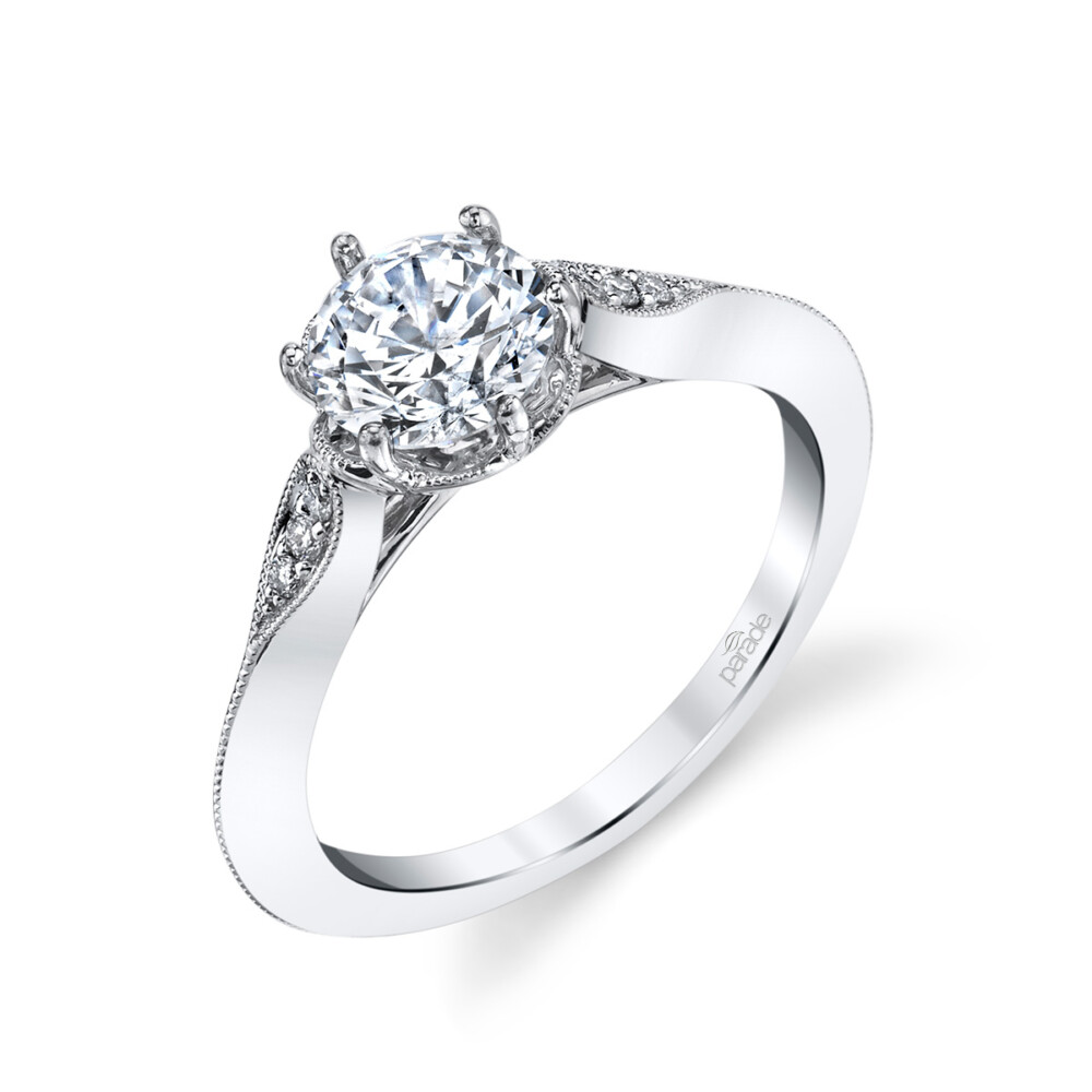 Vintage designer diamond engagement ring by Parade Design.