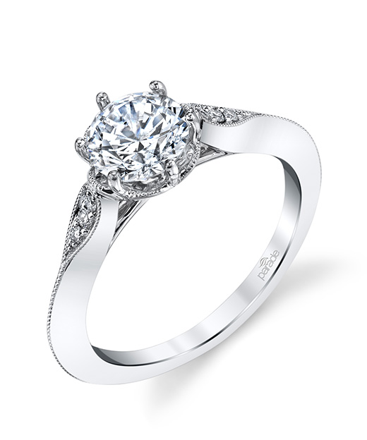 Vintage designer diamond engagement ring by Parade Design.