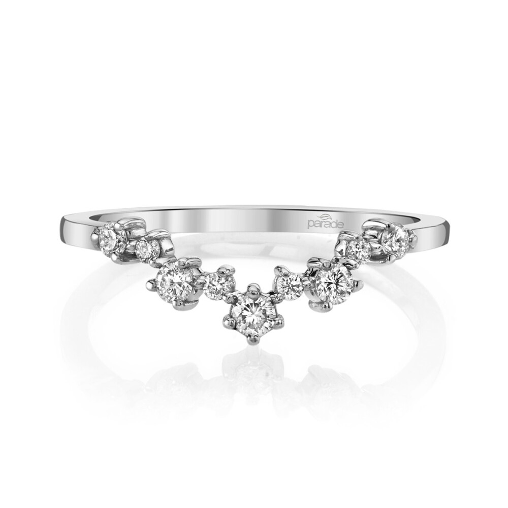 Designer diamond sprinkled matching band by Parade Design.