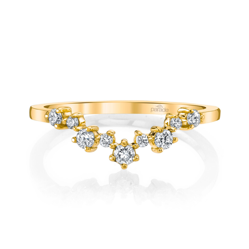 Designer diamond sprinkled matching band by Parade Design.