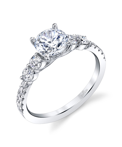 Classic designer diamond engagement ring by Parade Design.