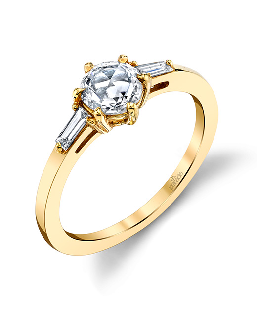 Designer diamond and rose cut diamond ring by Parade Design.