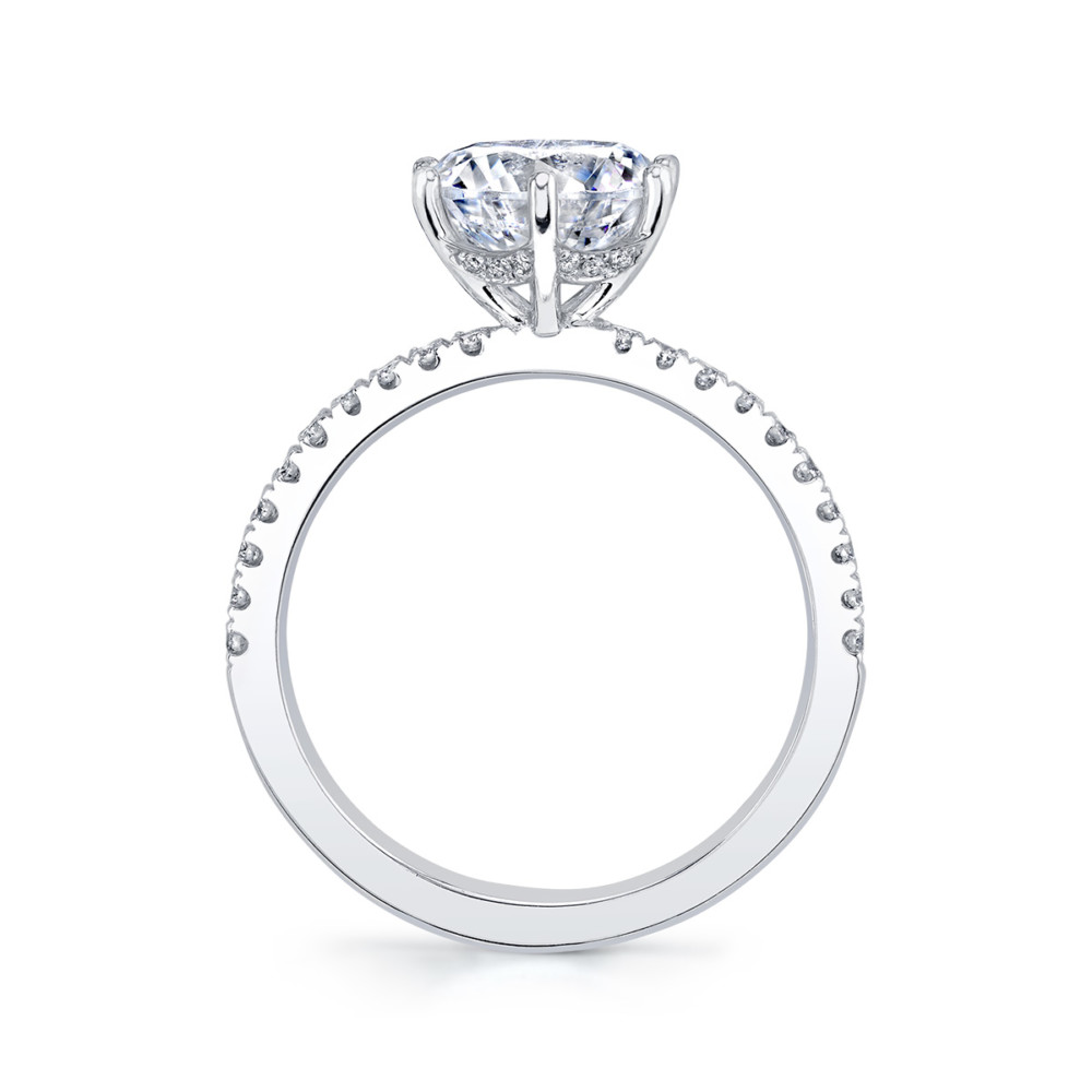 Classic designer diamond solitaire engagement ring by Parade Design.