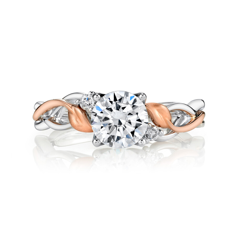 Designer diamond, nature inspired engagement ring by Parade Design.