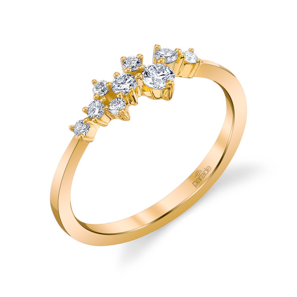 Designer diamond cluster fashion ring by Parade Design.