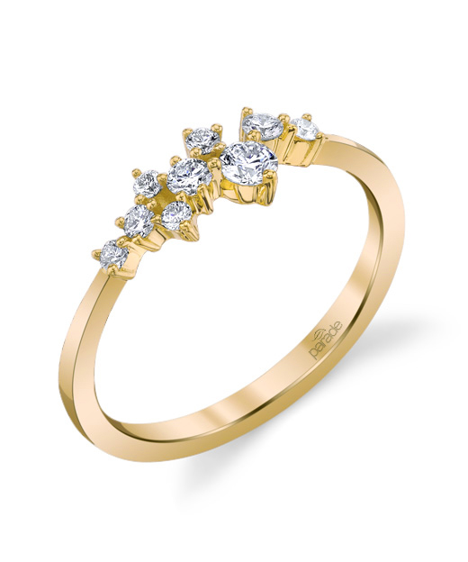 Designer diamond cluster fashion ring by Parade Design.